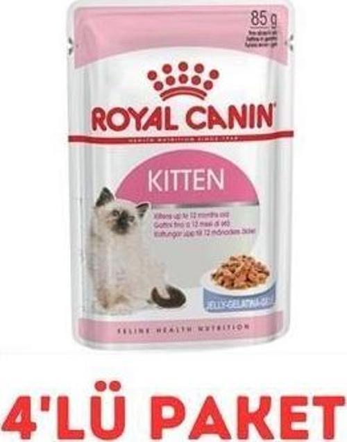 Kitten Instinctive İn Jelly Yavru Kedi Jel Konservesi 85Gr 4'Lü Paket