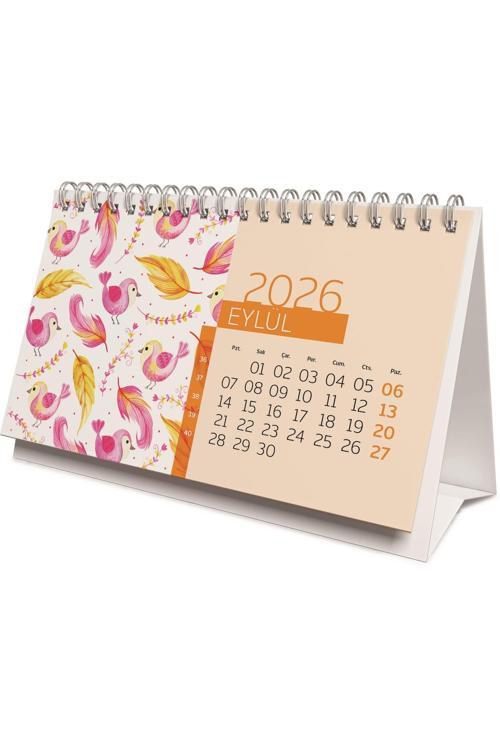 9x17 Bristol 2026 Üçgen Masa Takvimi