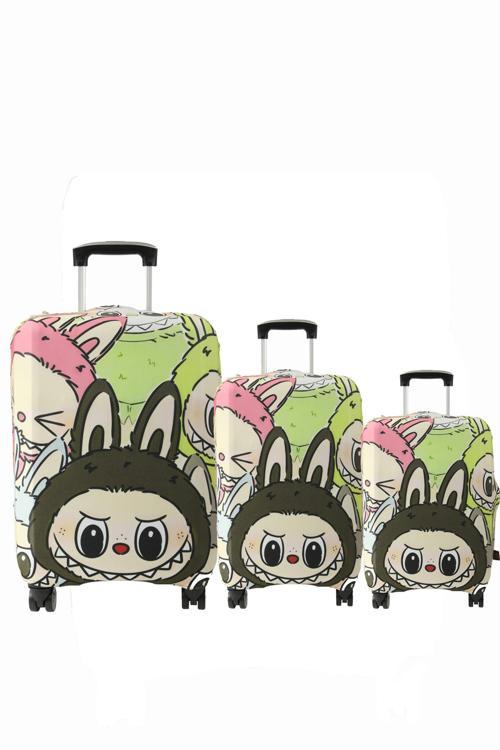 (My#137 LA 1 ) VALİZLER İÇİN KILIF SETİ (KABİN ORTA VE BÜYÜK)