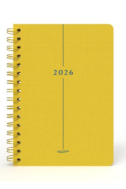 2026 Sarı Ajanda (Bez Ciltli) - Ceyda Düvenci