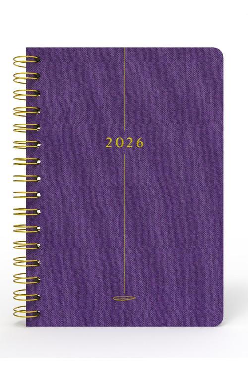 2026 Mor Ajanda (Bez Ciltli) - Ceyda Düvenci