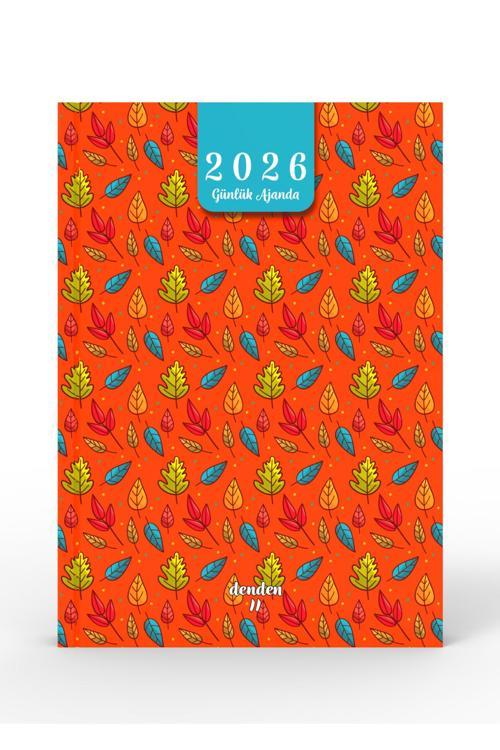 2026 Ajanda Yapraklar Turuncu