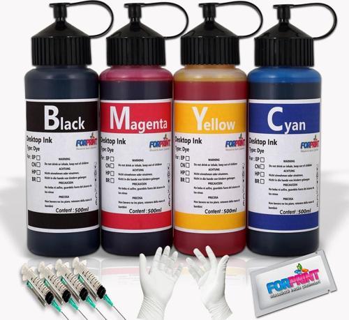 Canon Tanklı Yazıcılar Için Uyumlu Eco100 Plus Dolum Seti 4X500Ml