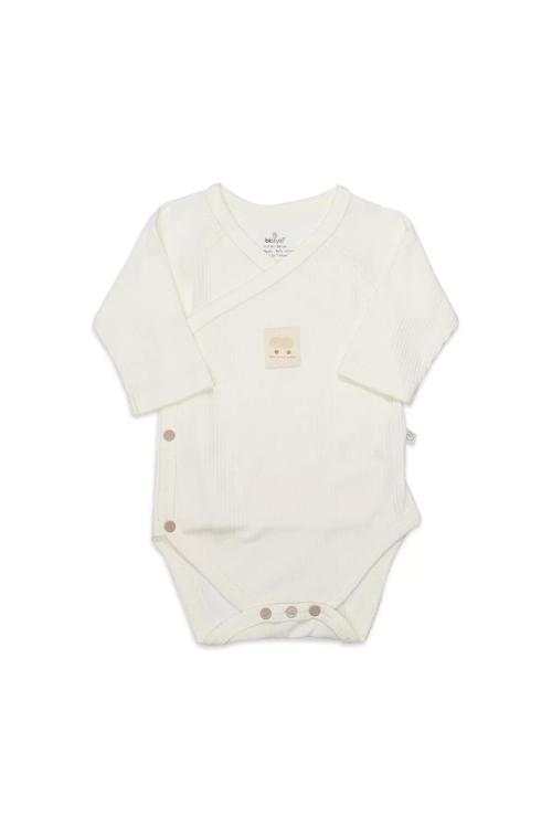 Organic Modal Flying Balloons Kruvaze Uzun Kol Body Bs17121 Ekru