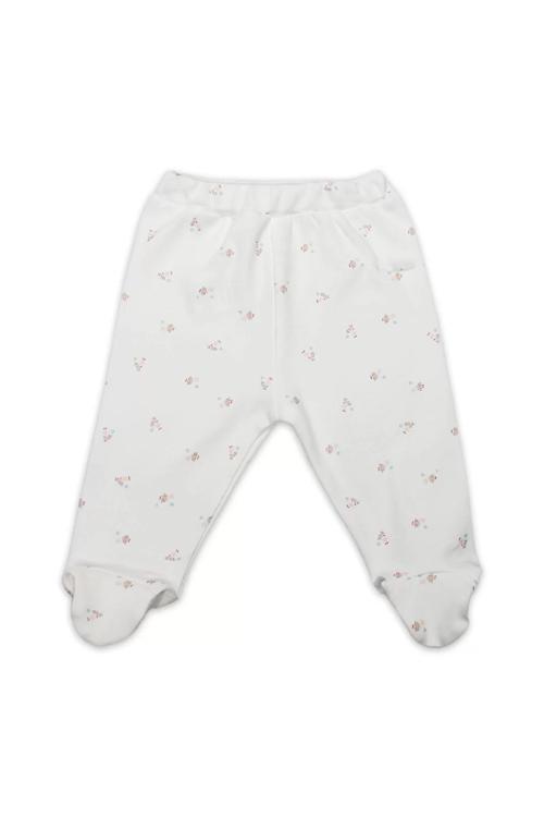 Baby Grow İn Love Patikli Tek Alt 16103 Pembe Ekru