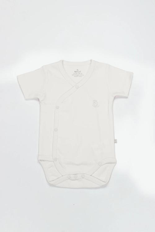 Bistyle Organik Natural Basic Style Kruvaze Yarım Kol Body Bs17101 Ekru