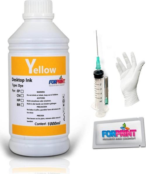 Epson L200 L300 L365 L565 L220 L655 Uyumlu ( 1Lt ) Mürekkep Sarı