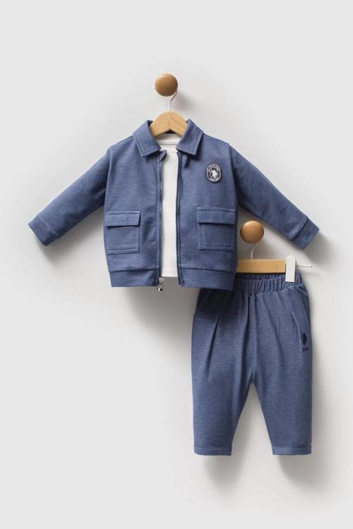 Baby Assn 3'lü Takım Usb2597 Mavi