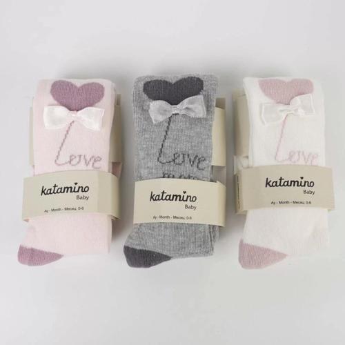 Sudan Aks Kız Bebek Külotlu Çorap K62302 Asorti