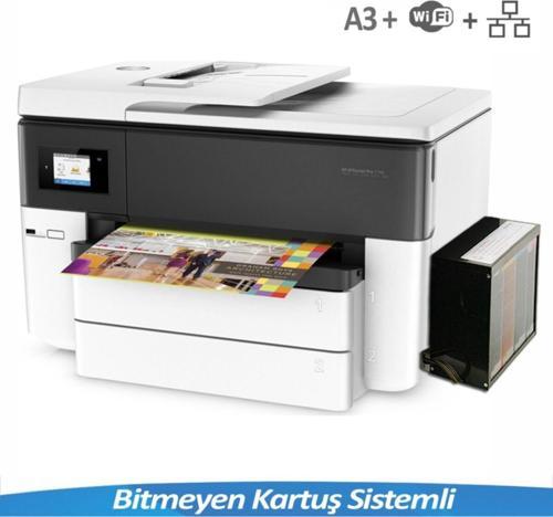 Officejet Pro 7740 Geniş Formatlı Bitmeyen Kartuşlu A3 Yazıcı + Anakart Yazılımlı