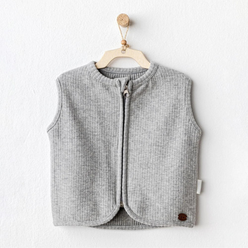 Andywawa Ac25208 Basic Bebe Yelek Gri