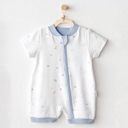 Andywawa Ac25605 Ocean İs My Happy Place Bebek Tulum White