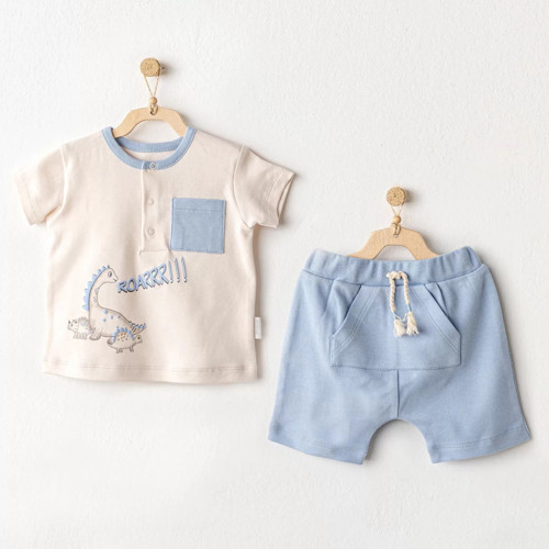 Andywawa Ac25915 Dino 2'li Bebek Takım Blue