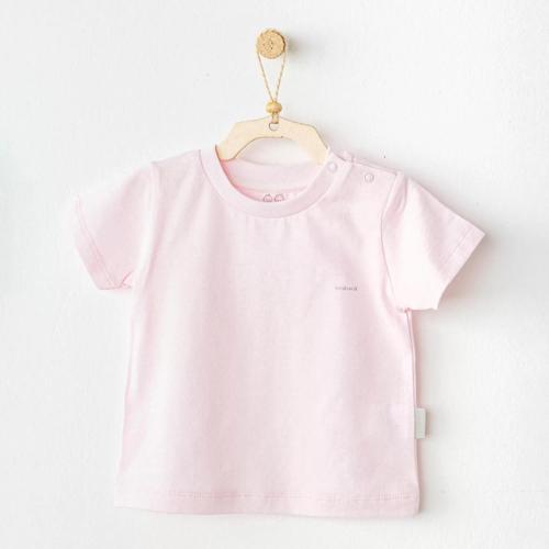 Andywawa Ac25971 Casual Bebek Tişört Pink
