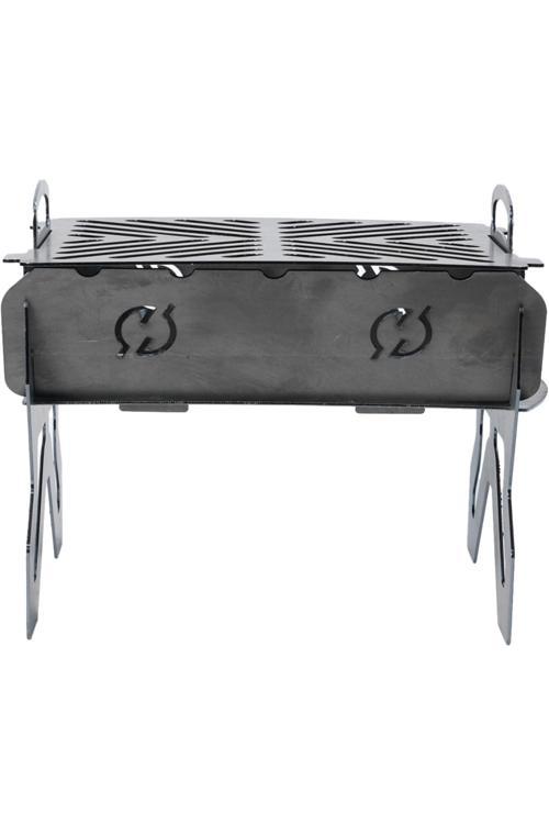 Elmas Serisi - Portatif Katlanabilir Çelik Mangal 20x20 cm | Kompakt, Pratik ve Dayanıklı