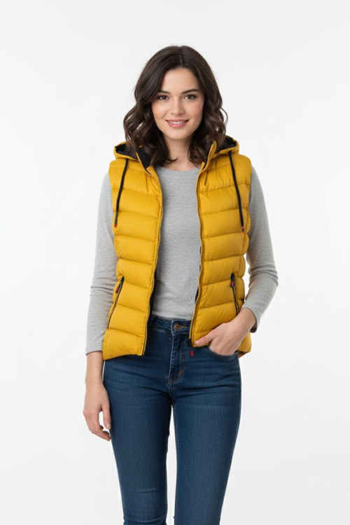 Kadın Kapüşonlu Spor Yelek 5000 BGL-ST04894