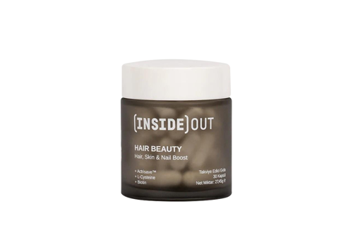 Insıde Out Hair Supplement Saç ve Tırnak Vitamini 30 Kapsül