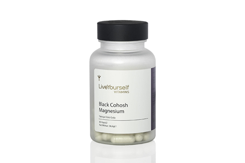 Black Cohosh ve Magnezyum Takviye Edici Gıda 60 Kapsül
