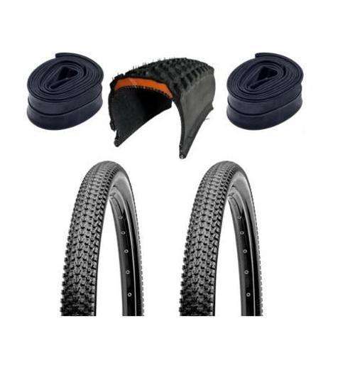 Black Cat 5mm Zırhlı 29X2.10 Zırhlı Dağ Bisikleti Lastiği 2 Adet Dış 2 Adet İç Ön Arka lastik seti