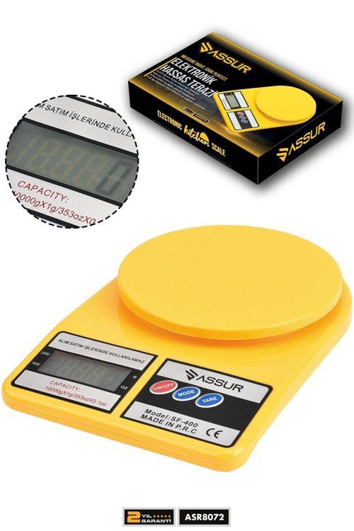 Dijital Mutfak Terazisi 1 Gr 10 Kg Hassas Ölçüm Tartı Hassas Terazi