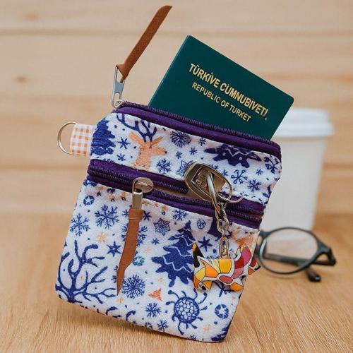 - Gamze 9546 4391 El Yapımı Desenli Model Kadın Cüzdan / Kartlık