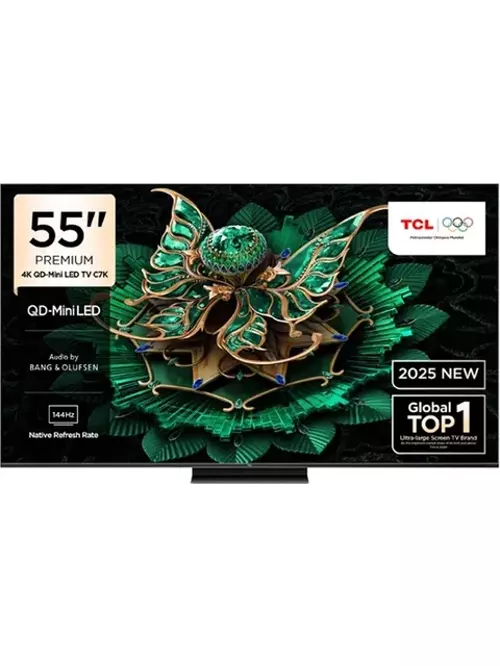 TCL 55C7K 55'' 139 Ekran Uydu Alıcılı 4K Ultra HD Google QD MiniLED TV