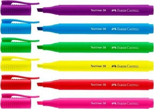 Faber-Castell Fosforlu Kalem Textliner 38 Neon 6’lı