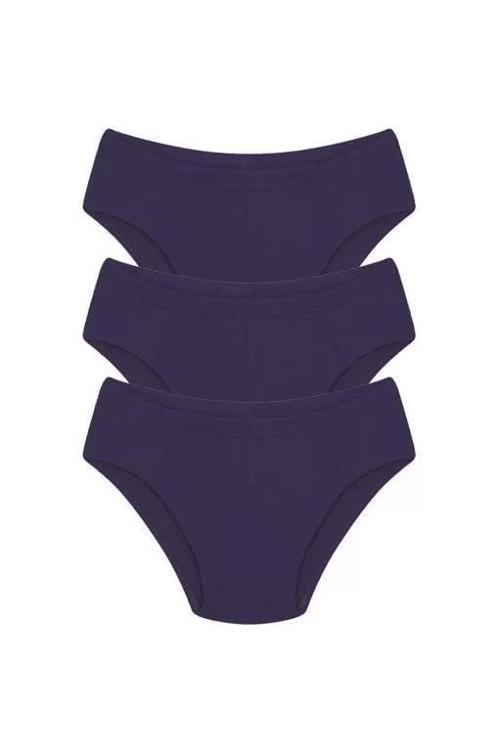 Erkek Pamuk 3lü Saks Slip