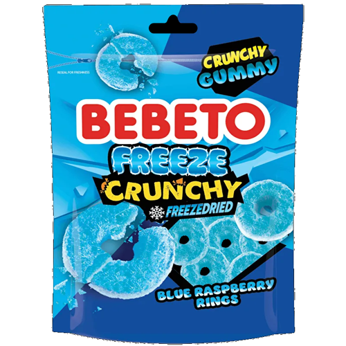 Freeze Crunchy Blue Raspberry Ring 35 Gr. Ahududu Aromalı