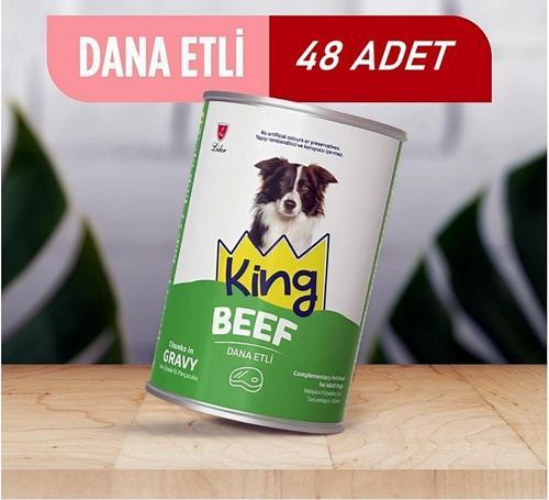 Sos İçerisinde Et Parçacıklı Dana Etli Köpek Konservesi 400 Gr*48 ADET