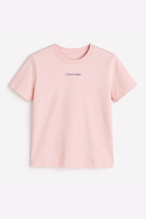 Kadın Ss Classic Logolu Kısa Kollu T-Shirt – Pembe