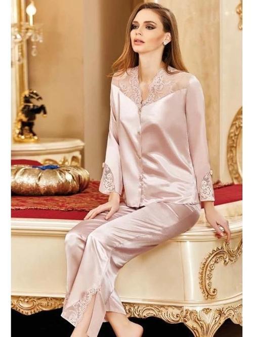 5692 Saten Pijama Takımı