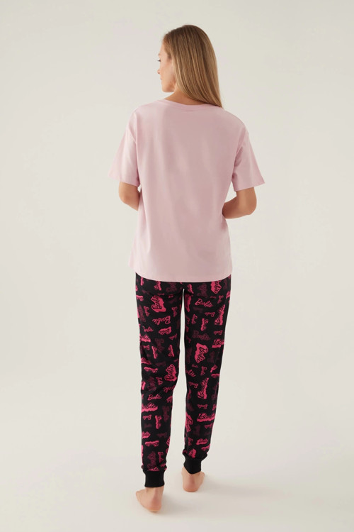 Barbie L1704-S Kadın Kısa Kol Pijama Takımı