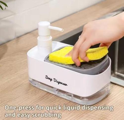 Nessiworld Çift Hazneli Sıvı Sabunluk ve Süngerlik Hazneli