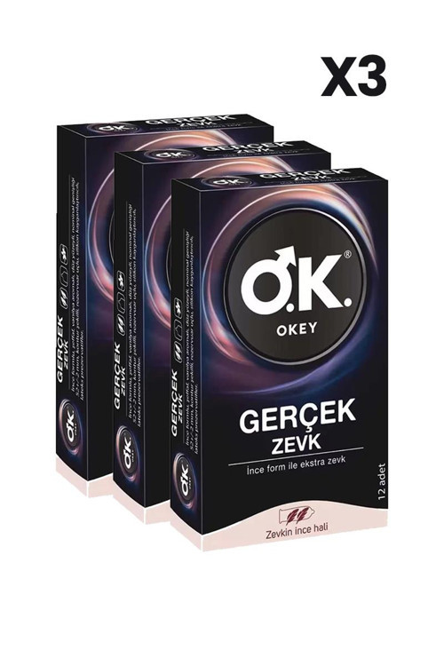 Gerçek Zevk Prezervatif 12li x3 Adet