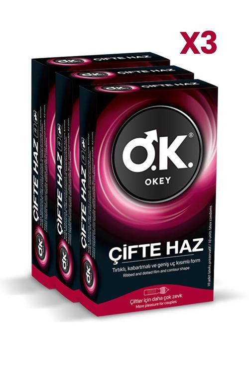 Çifte Haz Prezervatif 10'lu x3 Adet