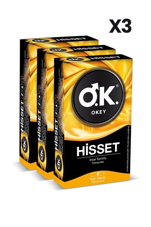 Hisset Prezervatif 10'lu x3 Adet