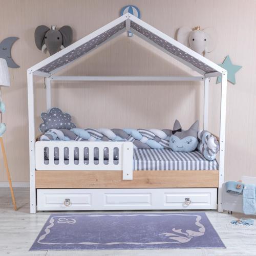 4LÜ ÖRGÜLÜ KEDİLİ MAVİ MONTESORRİ NEVRESİM TAKIMI