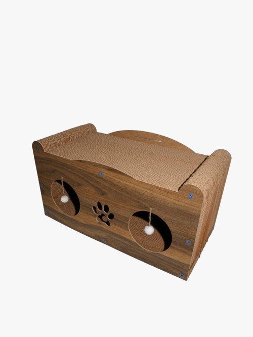 Karton Tırmalamalı Kedi Evi 60x30x28cm