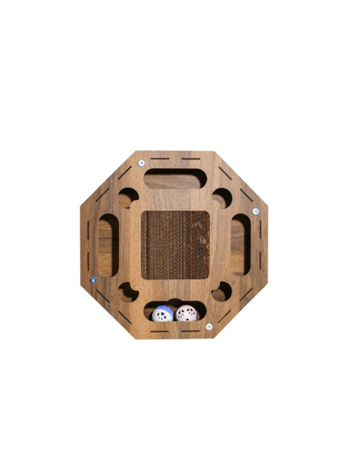 Karton Tırmalamalı Kedi Oyuncağı Sekizgen 33-33-6cm