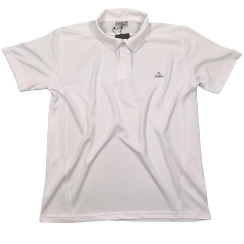 Erkek Mesh Yakalı Beyaz Tişört