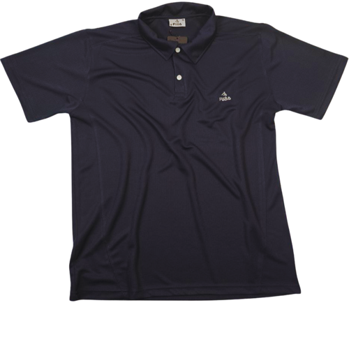 Erkek Mesh Yakalı Lacivert Tişört