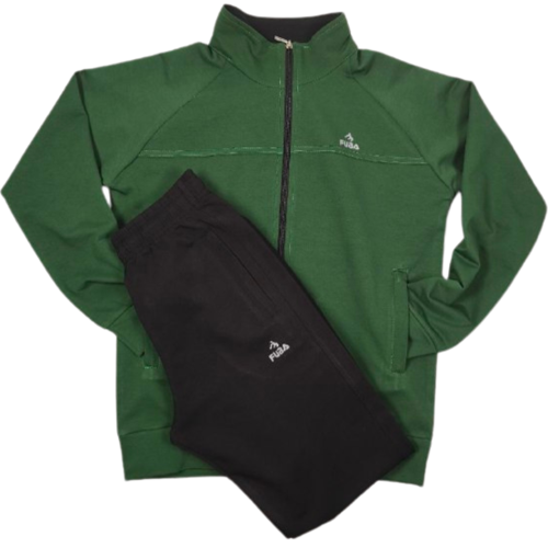 Çocuk Pamuklu Eşofman Takımı Yeşil