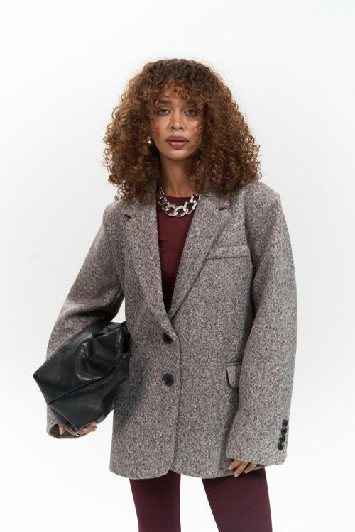 Enzo Kahve Blazer Ceket