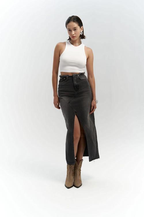 Arket Bel Detay Füme Jean Etek