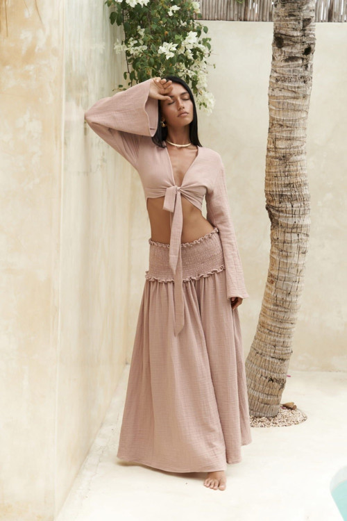 Marshanda Somon Crop Etek Takım