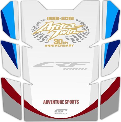 Honda Africa Twin CRF1000L 2018-2019 Uyumlu Tank Pad Seti Tricolor