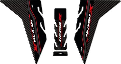 Honda NC 750 X 2021-2023 Uyumlu Tank Pad Seti Kırmızı