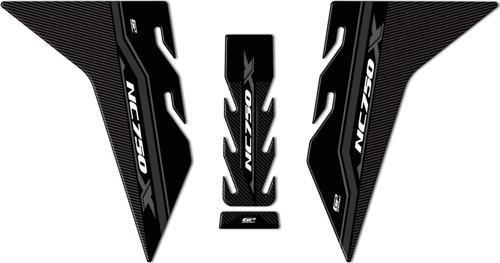 Honda NC 750 X 2021-2023 Uyumlu Tank Pad Seti Siyah