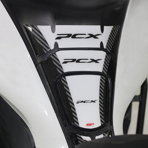 Honda PCX 125 / 150 2018-2020 Uyumlu Tank Pad Beyaz